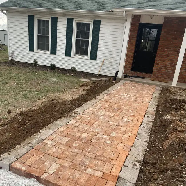 Brick walkway, one of our jobs